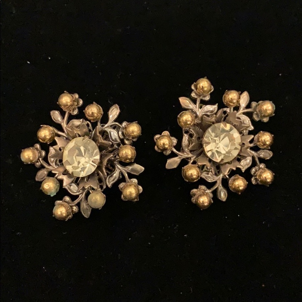 Antique clip on earrings